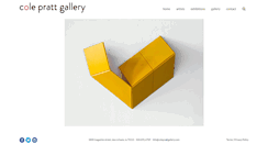 Desktop Screenshot of coleprattgallery.com