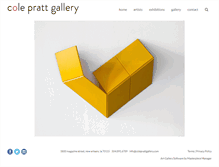 Tablet Screenshot of coleprattgallery.com